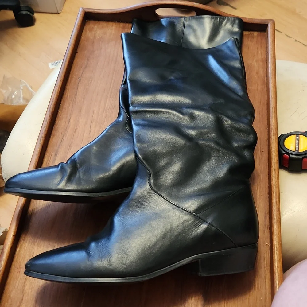 Black Leather Boots